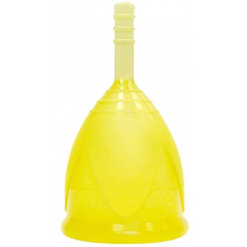 Желтая менструальная чаша размера S (Тюльпан C-01-143-(116-0))