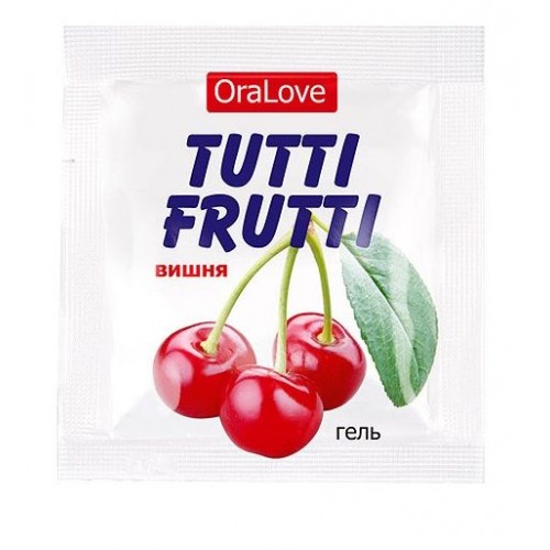 Саше гель-смазки Tutti-frutti с вишнёвым вкусом - 4 гр. (Биоритм LB-30009t)