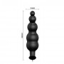 Черная анальная виброцепочка с пультом управления - 11,8 см. (Baile BI-040039-0801)