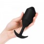 Черная вибропробка для ношения Vibrating Snug Plug 5 - 16,5 см. (b-Vibe BV-036-BLK)