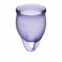 Набор фиолетовых менструальных чаш Feel confident Menstrual Cup (Satisfyer 4002033)