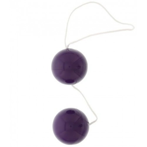 Фиолетовые вагинальные шарики VIBRATONE DUO BALLS PURPLE BLISTERCARD (Seven Creations 7224PU)