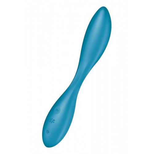 Синий гибкий вибратор Satisfyer G-Spot Flex 1 - 19,5 см. (Satisfyer 4043784)
