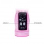 Розовый вибратор с анальным и клиторальным отростками Intimate Tease - 22 см. (Baile BW-037021A-0101)