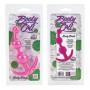 Розовая силиконовая анальная цепочка Booty Call - 13 см. (California Exotic Novelties SE-0396-35-2)