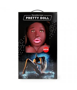 Темнокожая надувная секс-кукла с вибрацией Лионелла..