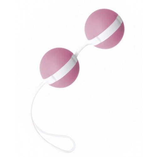 Нежно-розовые вагинальные шарики Joyballs Bicolored (Joy Division 15045)