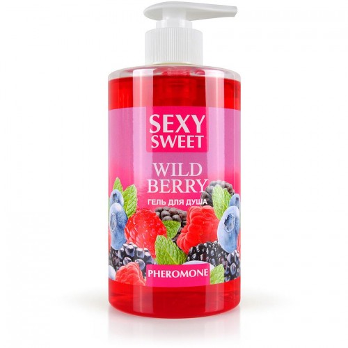 Гель для душа Sexy Sweet Wild Berry с ароматом лесных ягод и феромонами - 430 мл. (Биоритм LB-16127)