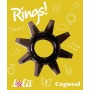 Чёрное эрекционное кольцо Rings Cogweel (Lola Games 0114-91Lola)