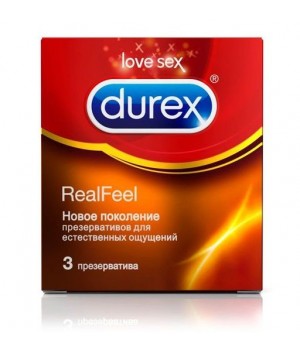 Презервативы Durex RealFeel для естественных ощущений - 3 шт.