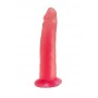 Розовый фаллоимитатор на подошве в виде присоски - 16,5 см. (LOVETOY (А-Полимер) 217100)