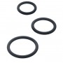 Набор из 3 чёрных эрекционных колец (ToyFa 901404-5)