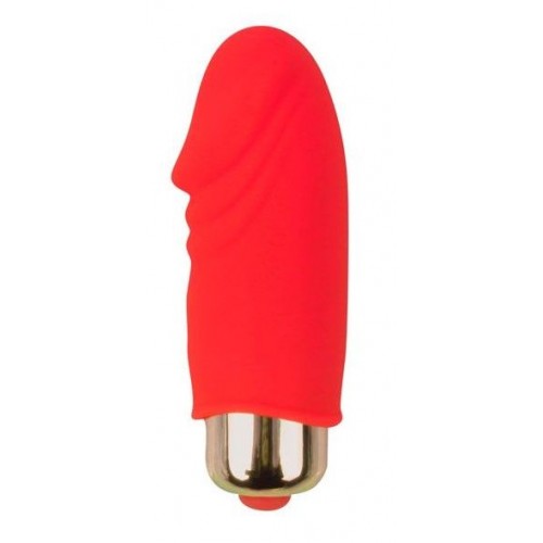 Красный вибромассажер Sweet Toys - 5,5 см. (Bior toys ST-40120-3)