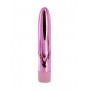 Розовый глянцевый пластиковый вибратор - 14 см. (Свободный ассортимент 3313-04)