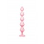 Розовая анальная цепочка с кристаллом Chummy - 16 см. (Lola Games 1401-01lola)