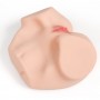 Телесный вибромастурбатор-полуторс Maria Onehole Real Vagina с двойным слоем материала (KOKOS M01-003-12DV)