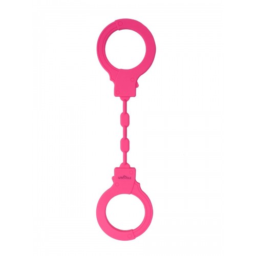 Розовые силиконовые наручники (Le Frivole 06509)