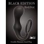 Чёрное эрекционное кольцо с анальной пробкой Double Pleasure Anal Plug (Lola Games 4217-01Lola)
