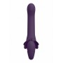 Фиолетовый женский безремневой вибрострапон Satu - 23 см. (Shots Media BV VIVE033PUR)