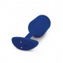 Синяя пробка для ношения с вибрацией Snug Plug 4 - 14 см. (b-Vibe BV-015-NAV)