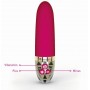 Ярко-розовый водонепроницаемый вибратор Sleak Freak - 14,5 см. (MyStim 46533)
