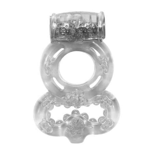 Прозрачное эрекционное кольцо Rings Treadle с подхватом (Lola Games 0114-60Lola)