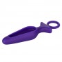 Фиолетовая силиконовая пробка с прорезью Silicone Groove Probe - 10,25 см. (California Exotic Novelties SE-0393-46-2)