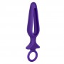 Фиолетовая силиконовая пробка с прорезью Silicone Groove Probe - 10,25 см. (California Exotic Novelties SE-0393-46-2)