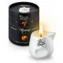 Массажная свеча с ароматом персика Bougie Massage Gourmande Pêche - 80 мл. (Plaisir Secret 826019)