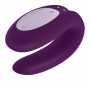 Фиолетовый вибратор для пар Double Joy с управлением через приложение (Satisfyer 4002408)