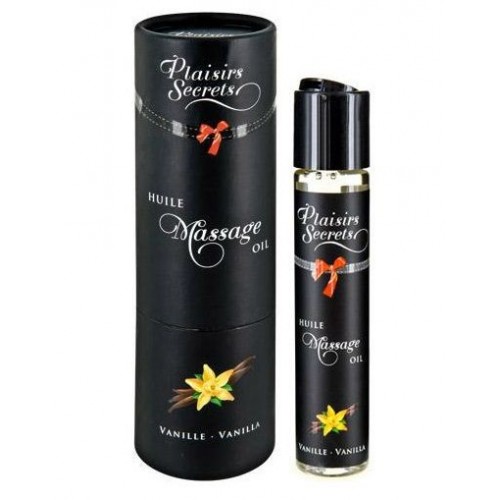 Массажное масло с ароматом ванили Huile de Massage Gourmande Vanille - 59 мл. (Plaisir Secret 826008)