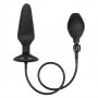 Черная расширяющаяся анальная пробка XL Silicone Inflatable Plug - 16 см. (California Exotic Novelties SE-0430-30-3)