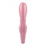 Розовый вибратор-кролик Hug Me - 21,2 см. (Satisfyer 4036588)
