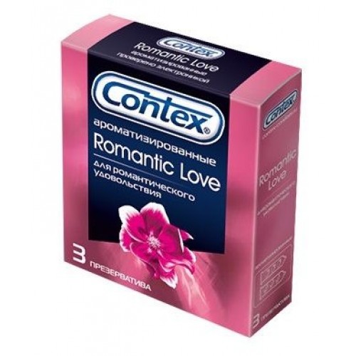 Презервативы с ароматом CONTEX Romantic - 3 шт. (Contex Contex Romantic №3)