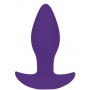 Фиолетовая коническая анальная вибровтулка с ограничителем - 8,5 см. (Bior toys ST-40178-5)