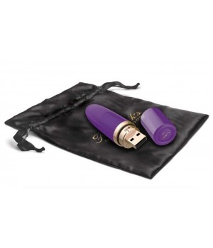 Фиолетовый перезаряжаемый вибростимулятор Lipstick Vibe