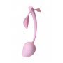 Розовый силиконовый вагинальный шарик с лепесточками (Штучки-дрючки 690304)