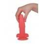 Розовый гелевый анальный стимулятор на присоске - 14 см. (LOVETOY (А-Полимер) 215200)