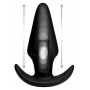 Черная анальная вибропробка Kinetic Thumping 7X Large Anal Plug - 13,3 см. (XR Brands AF913)