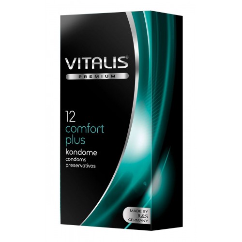 Контурные презервативы VITALIS PREMIUM comfort plus - 12 шт. (Vitalis VITALIS PREMIUM №12 comfort plus)