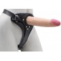Реалистичный страпон Woman Midi с вагинальной пробкой - 19 см. (LOVETOY (А-Полимер) 328403)