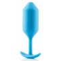 Голубая пробка для ношения B-vibe Snug Plug 3 - 12,7 см. (b-Vibe BV-009-TL)