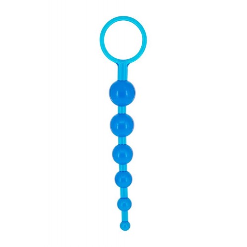 Синяя анальная цепочка DRAGONZ TALE ANAL - 20 см. (Seven Creations SA2K79S-LBLU-B CD)
