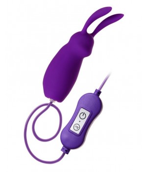 Фиолетовое виброяйцо с пультом управления A-Toys Bunny, работающее от USB