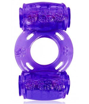 Фиолетовое эрекционное кольцо в двумя вибропулями