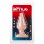 Анальная пробка телесного цвета Butt Plugs Smooth Classic Large - 14 см. (Doc Johnson 0244-03-CD)