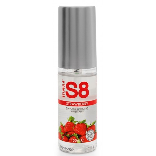 Лубрикант S8 Flavored Lube со вкусом клубники - 50 мл. (Stimul8 STF7406str)