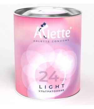Ультратонкие презервативы Arlette Light - 24 шт...
