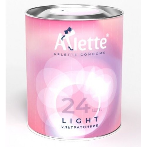 Ультратонкие презервативы Arlette Light - 24 шт. (Arlette Arlette Light №24)