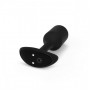 Чёрная пробка для ношения с вибрацией Snug Plug 2 - 11,4 см. (b-Vibe BV-014-BLK)